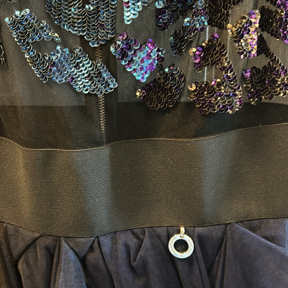 Custom Made In Italy Sequin Embellished Unique Dr… - image 7